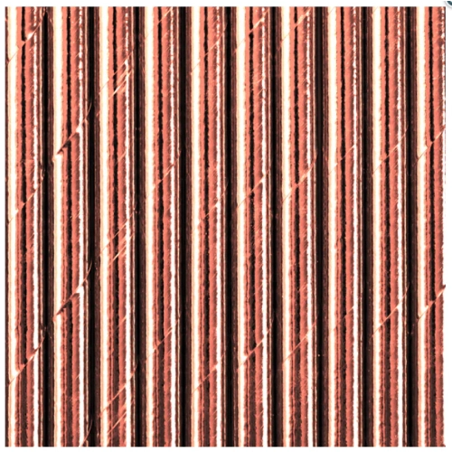 Ružovozlaté slamky - 10 ks | Elegantné papierové slamky na párty a oslavy